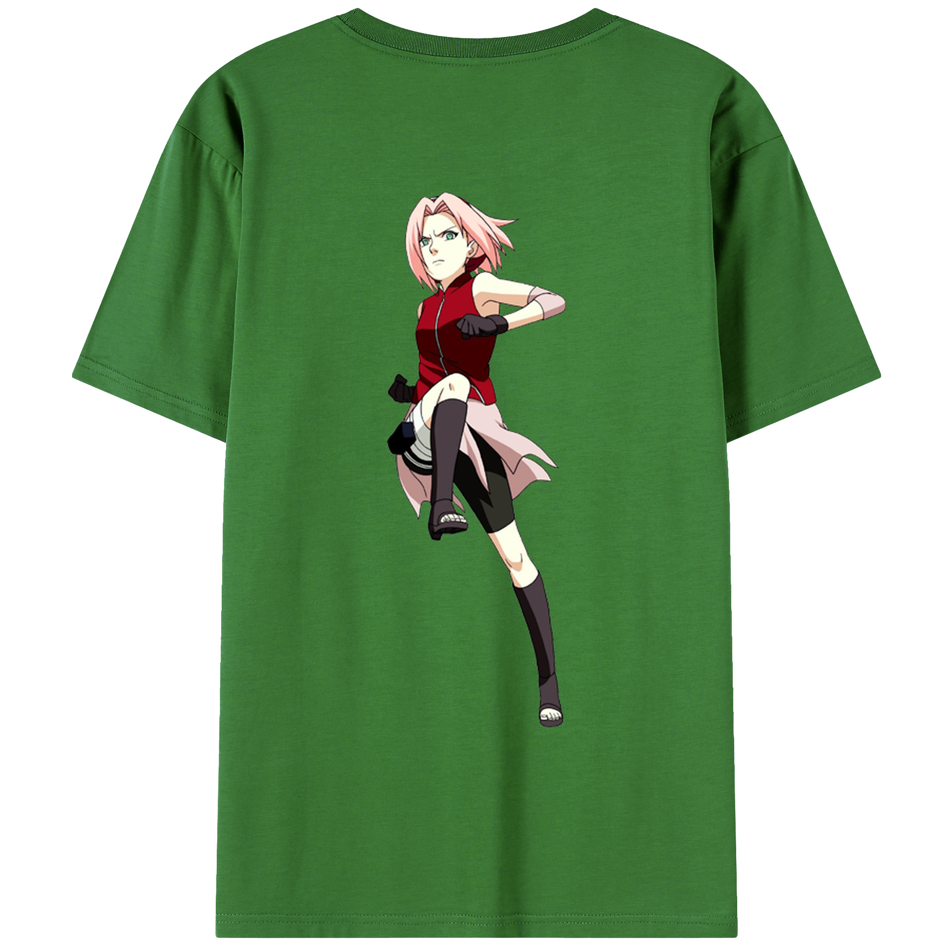 （画像用） NARUTO -ナルト- 春野サクラ Haruno Sakura レディース半袖Tシャツ(バックプリント)